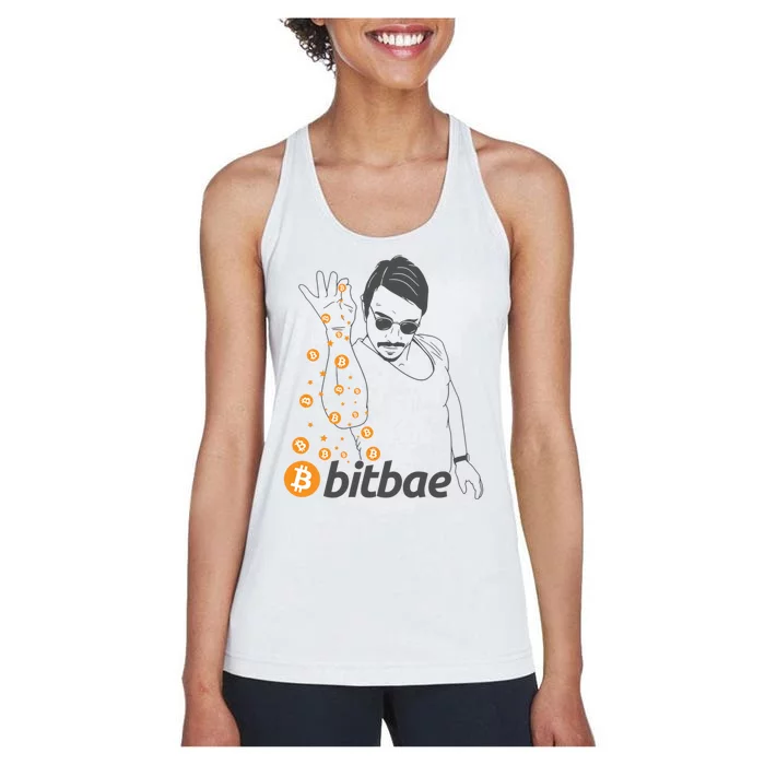 Crypto Salt Bae Bitcoin Women's Racerback Tank