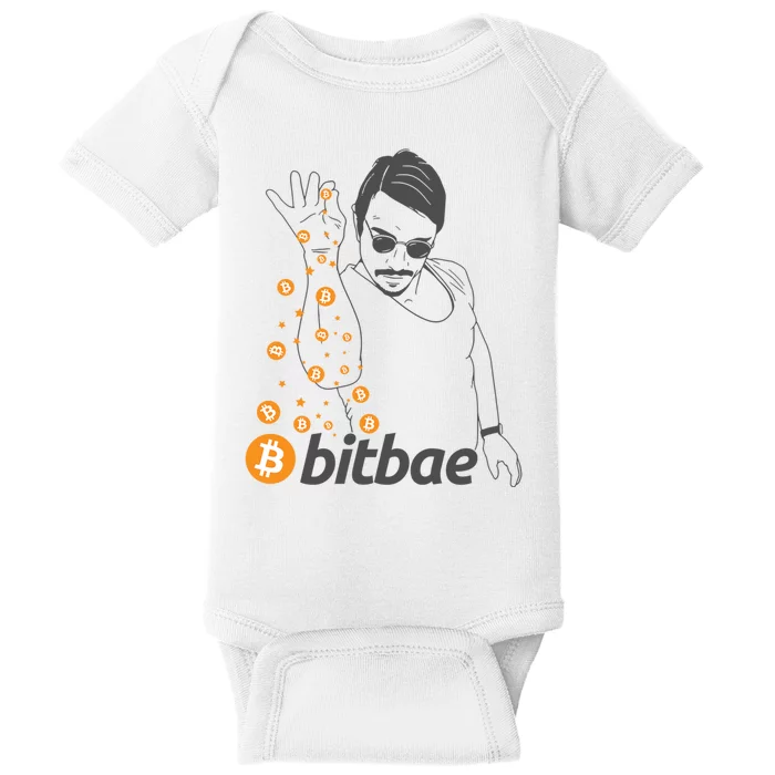 Crypto Salt Bae Bitcoin Baby Bodysuit