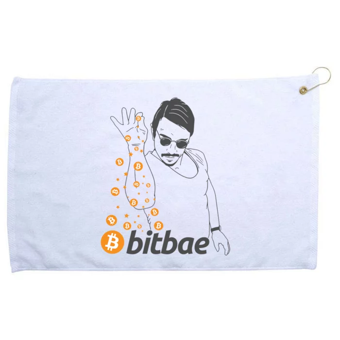 Crypto Salt Bae Bitcoin Grommeted Golf Towel