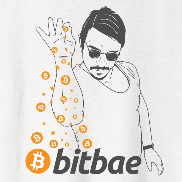 Crypto Salt Bae Bitcoin Women's Crop Top Tee