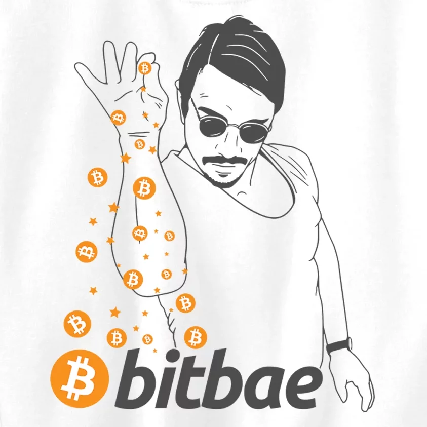 Crypto Salt Bae Bitcoin Kids Sweatshirt