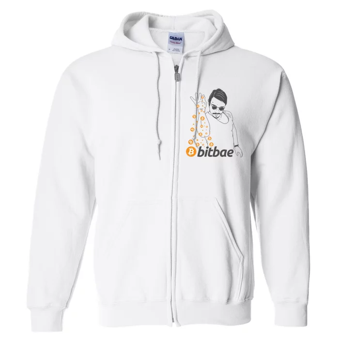 Crypto Salt Bae Bitcoin Full Zip Hoodie