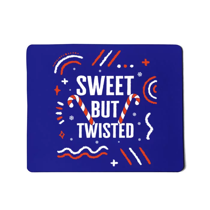 Christmas Sweet But Twisted Candy Cane Matching Design Tee Great Gift Mousepad