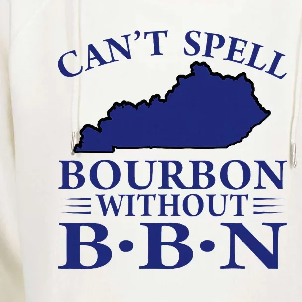 CanT Spell Bourbon Without Bbn Kentucky Bourbon Trail Womens Funnel Neck Pullover Hood