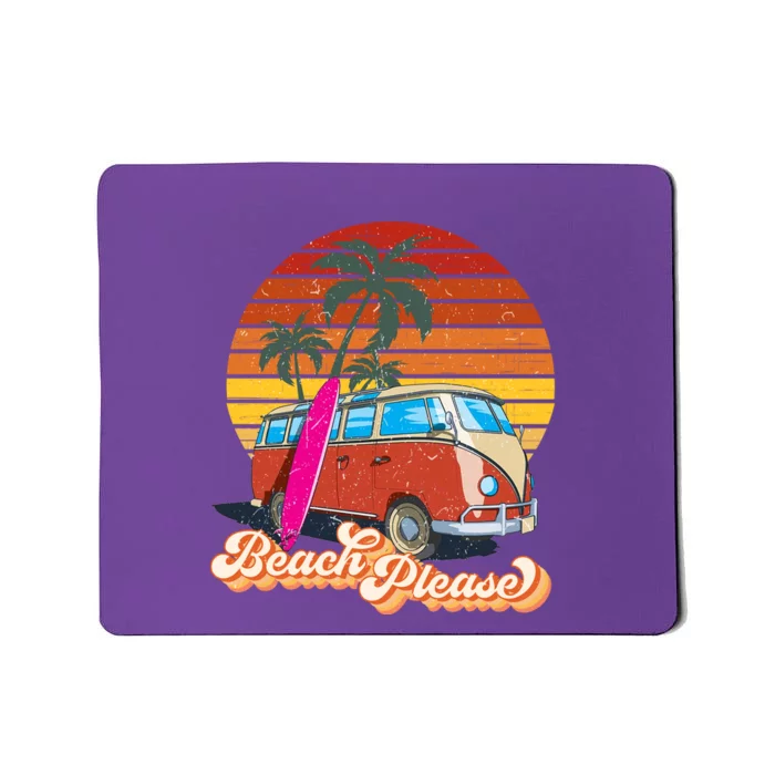 Cool Sunset Beach Please Mousepad