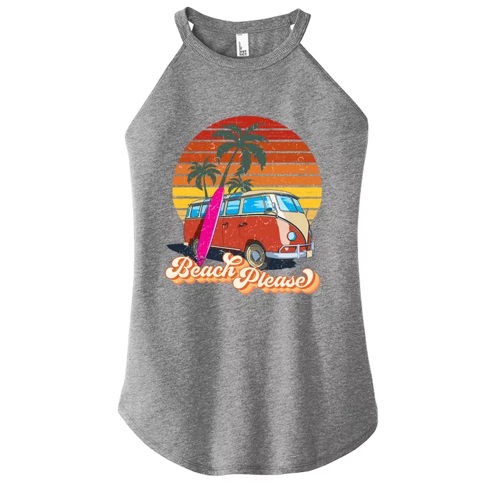 Cool Sunset Beach Please Women’s Perfect Tri Rocker Tank