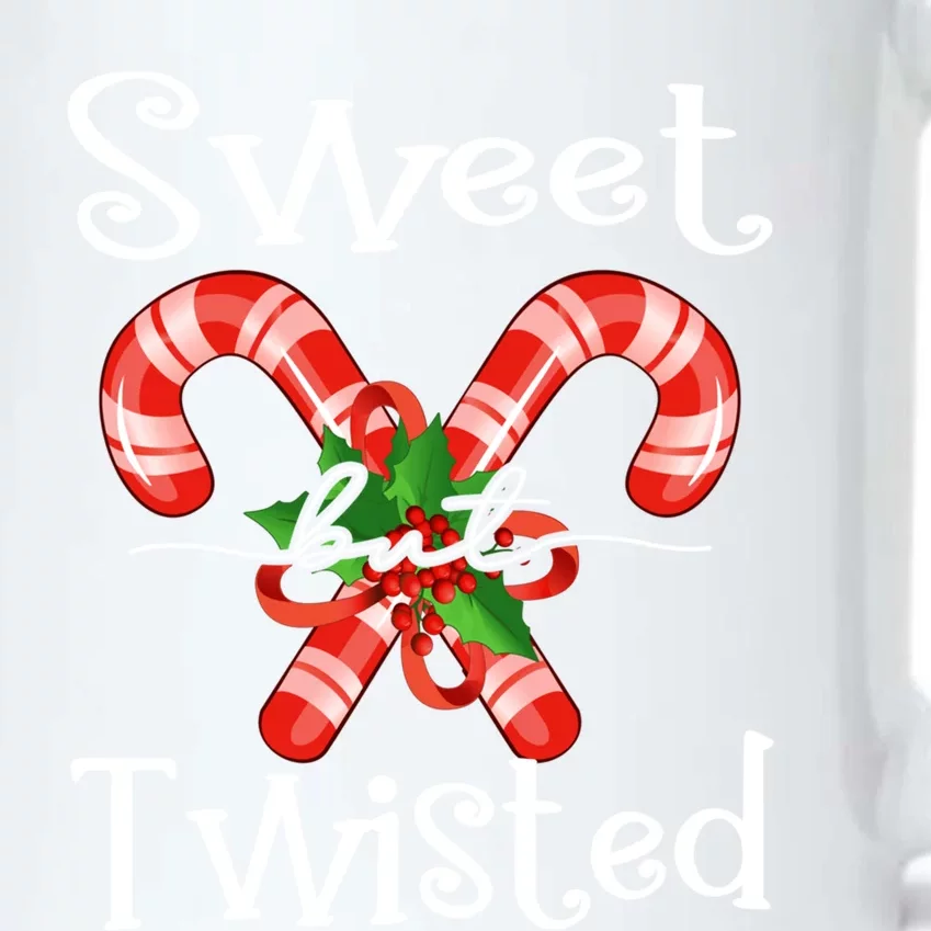 Christmas Sweet But Twisted Gift Candy Cane Xmas Gift Black Color Changing Mug