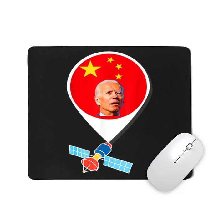 Chinese Spy Balloon Surveillance Joe Biden Xi Jinping China Mousepad