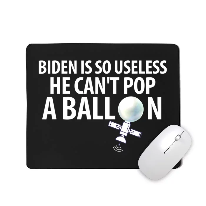 Chinese Spy Balloon Funny Surveillance Anti Joe Biden Mousepad