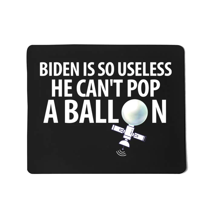 Chinese Spy Balloon Funny Surveillance Anti Joe Biden Mousepad