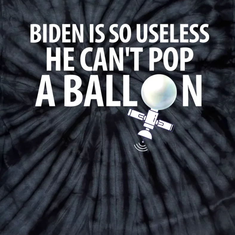 Chinese Spy Balloon Funny Surveillance Anti Joe Biden Tie-Dye T-Shirt