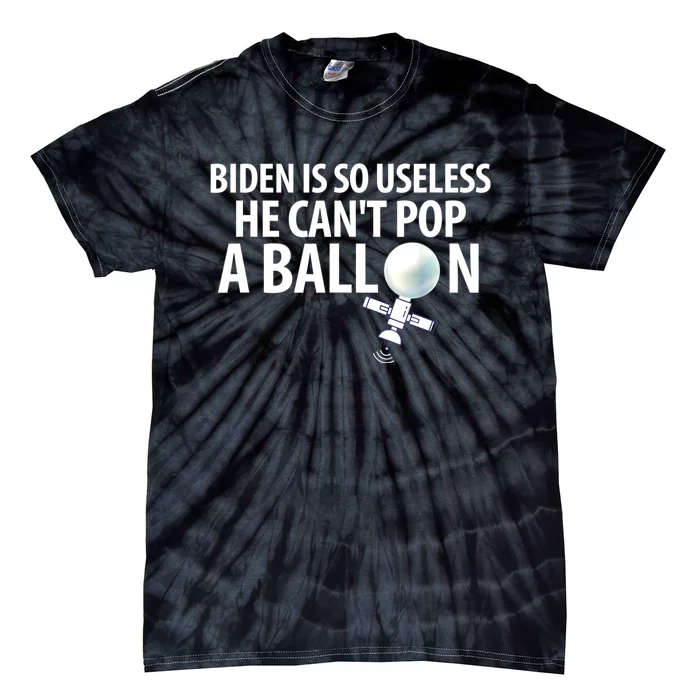 Chinese Spy Balloon Funny Surveillance Anti Joe Biden Tie-Dye T-Shirt