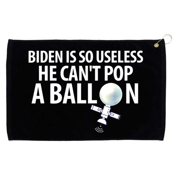 Chinese Spy Balloon Funny Surveillance Anti Joe Biden Grommeted Golf Towel