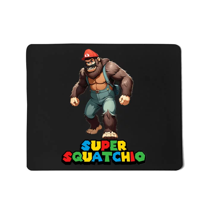 Cute Sasquatch Bigfoot Gamer Gaming Mousepad