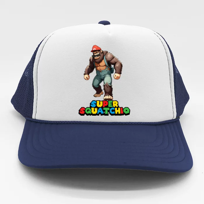 Cute Sasquatch Bigfoot Gamer Gaming Trucker Hat