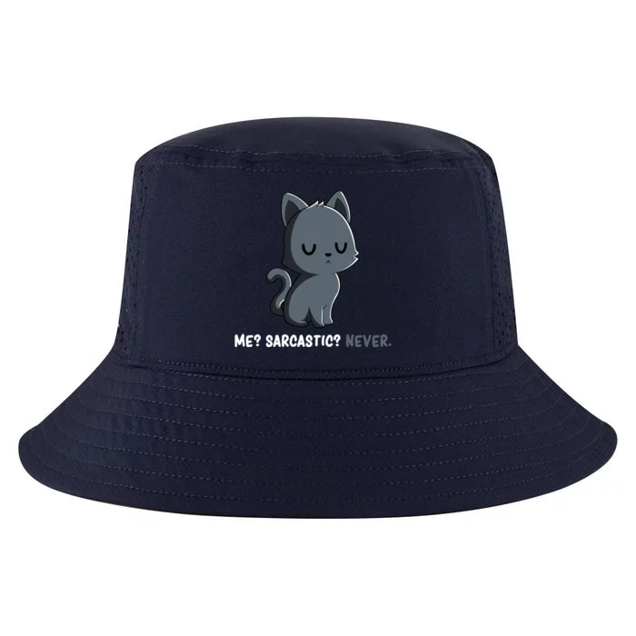 Cat Sarcasm Cute Kitty Sarcastic Kitten Cool Comfort Performance Bucket Hat