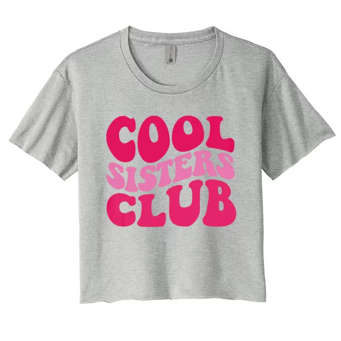 Cool Sisters Club Zip Hoodie Women's Crop Top Tee