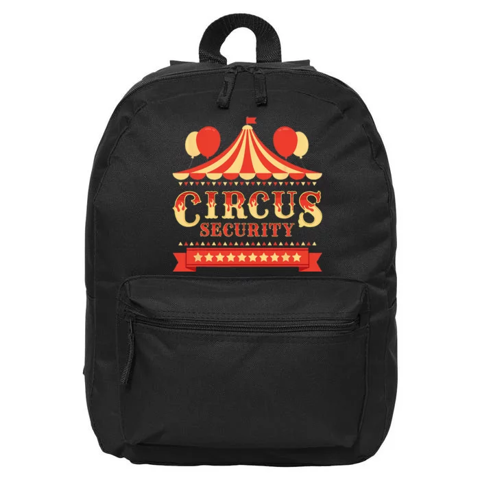 Circus Security Circus Birthday Party Circus Costume 16 in Basic Backpack