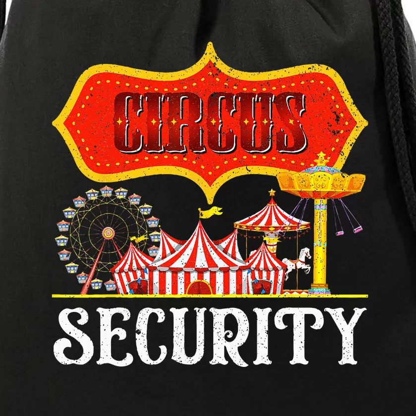 Circus Security Carnival Costume Carny Event Staff Circus Drawstring Bag