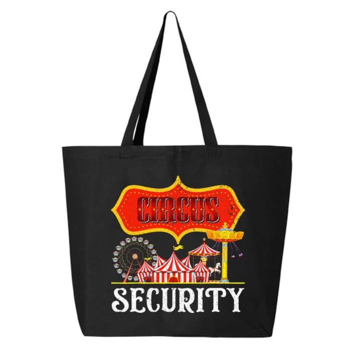 Circus Security Carnival Costume Carny Event Staff Circus 25L Jumbo Tote