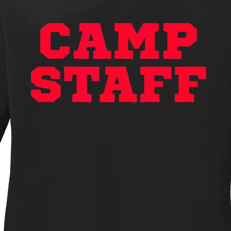 Camp Staff Ladies Long Sleeve Shirt