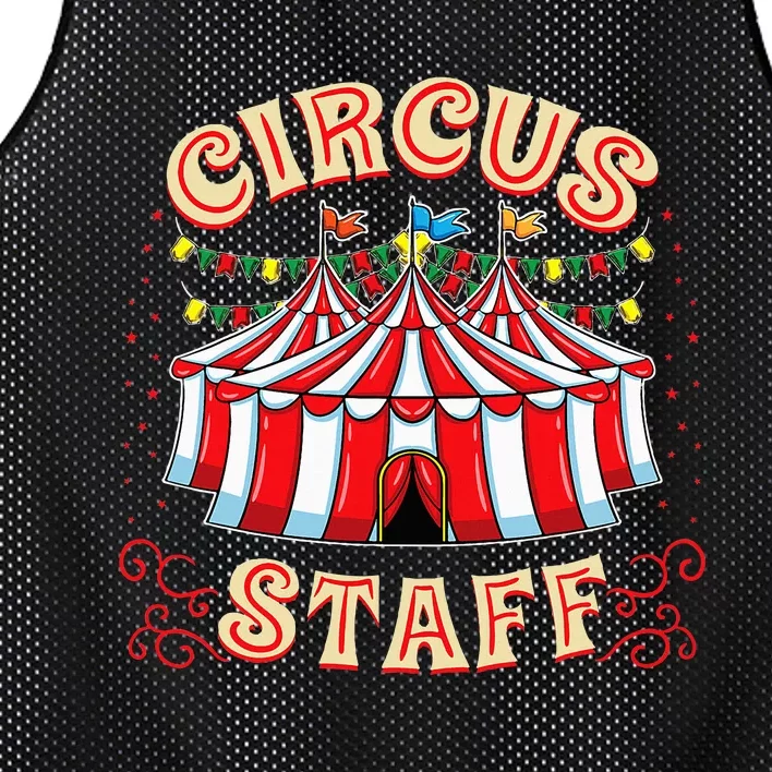 Circus Staff Circus Themed Party Mesh Reversible Basketball Jersey Tank