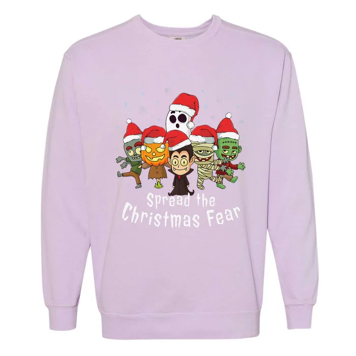 Cute Spooky Christmas Halloween Costume Garment-Dyed Sweatshirt