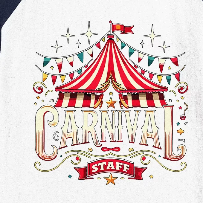 Carnival Staff Circus Matching Baseball Sleeve Shirt