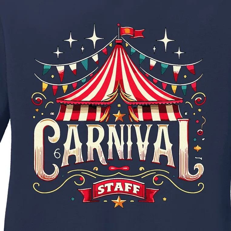 Carnival Staff Circus Matching Ladies Long Sleeve Shirt