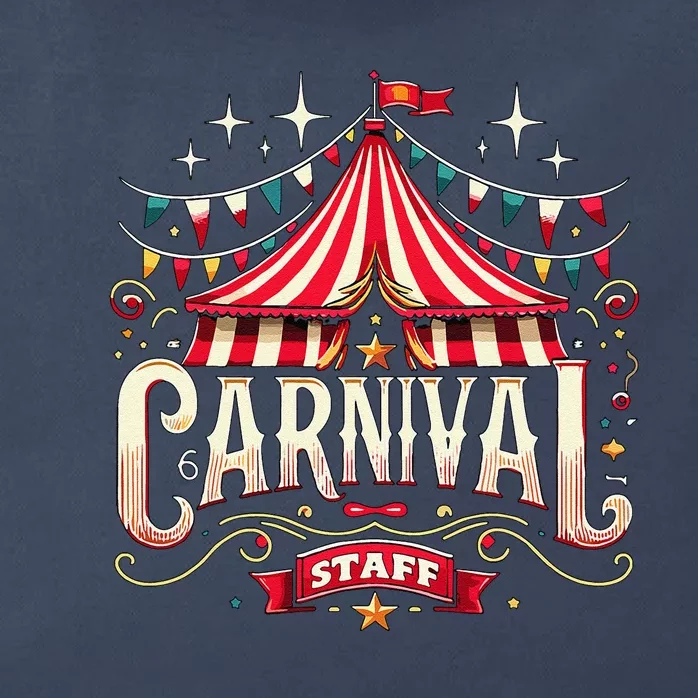 Carnival Staff Circus Matching Zip Tote Bag