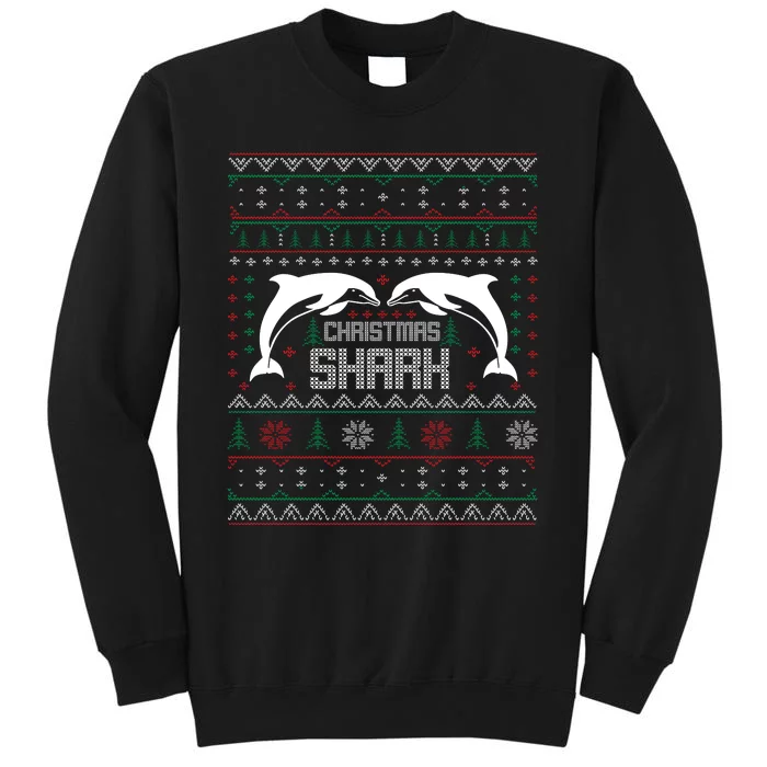 Christmas Shark Tall Sweatshirt