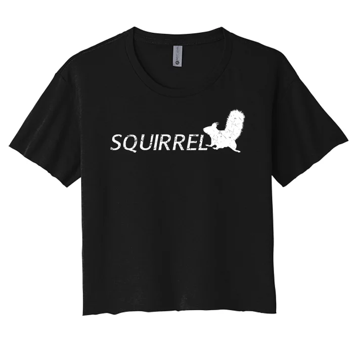 Cute Squirrel Women's Crop Top Tee