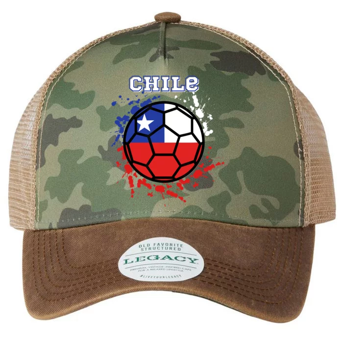 Chile Soccer Chilean Flag Futbol Fan Jersey Legacy Tie Dye Trucker Hat