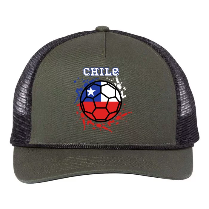 Chile Soccer Chilean Flag Futbol Fan Jersey Retro Rope Trucker Hat Cap