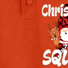 Christmas Squad Cute Holiday Musical Dry Zone Grid Performance Polo