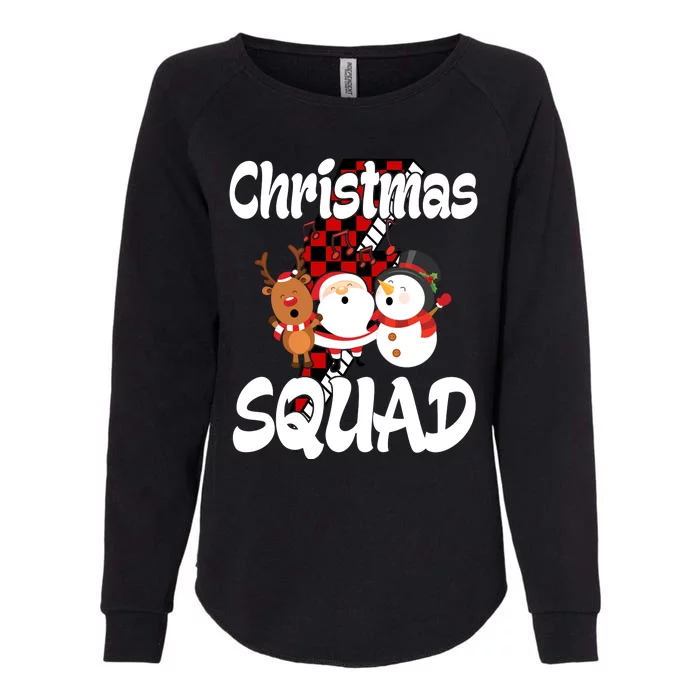 Christmas Squad Cute Holiday Musical Womens California Wash Sweatshirt