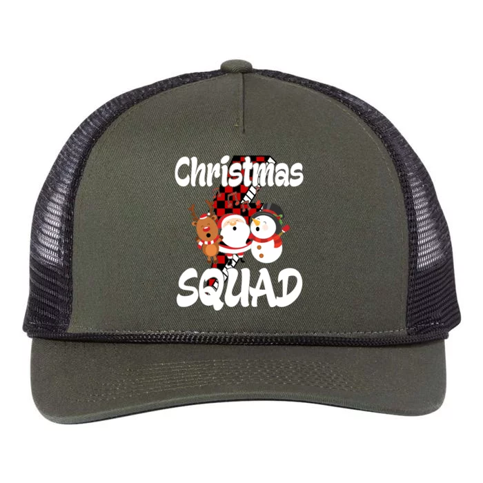 Christmas Squad Cute Holiday Musical Retro Rope Trucker Hat Cap