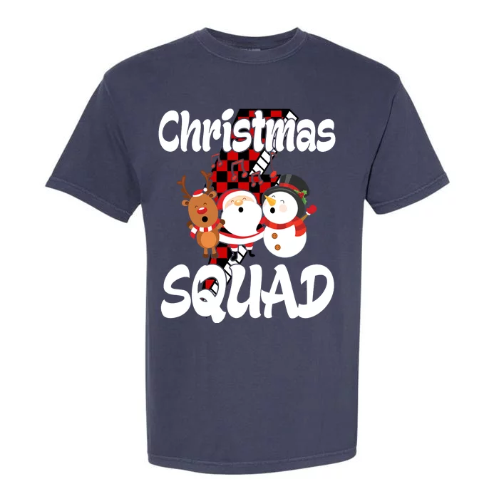 Christmas Squad Cute Holiday Musical Garment-Dyed Heavyweight T-Shirt