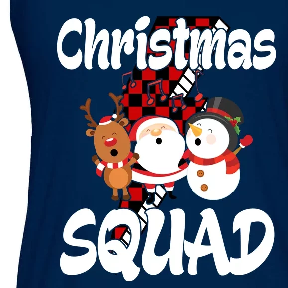 Christmas Squad Cute Holiday Musical Ladies Essential Flowy Tank