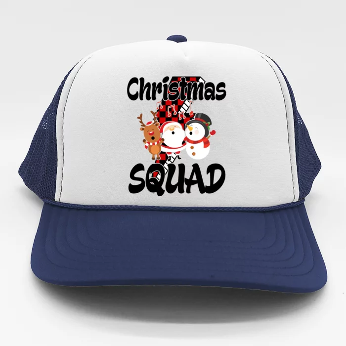 Christmas Squad Cute Holiday Musical Trucker Hat