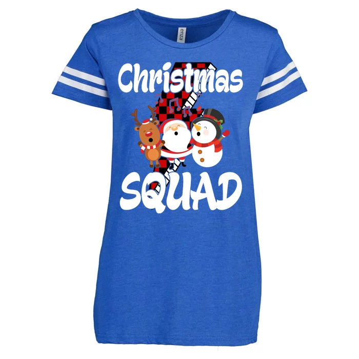 Christmas Squad Cute Holiday Musical Enza Ladies Jersey Football T-Shirt