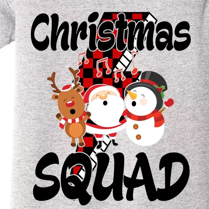 Christmas Squad Cute Holiday Musical Baby Bodysuit