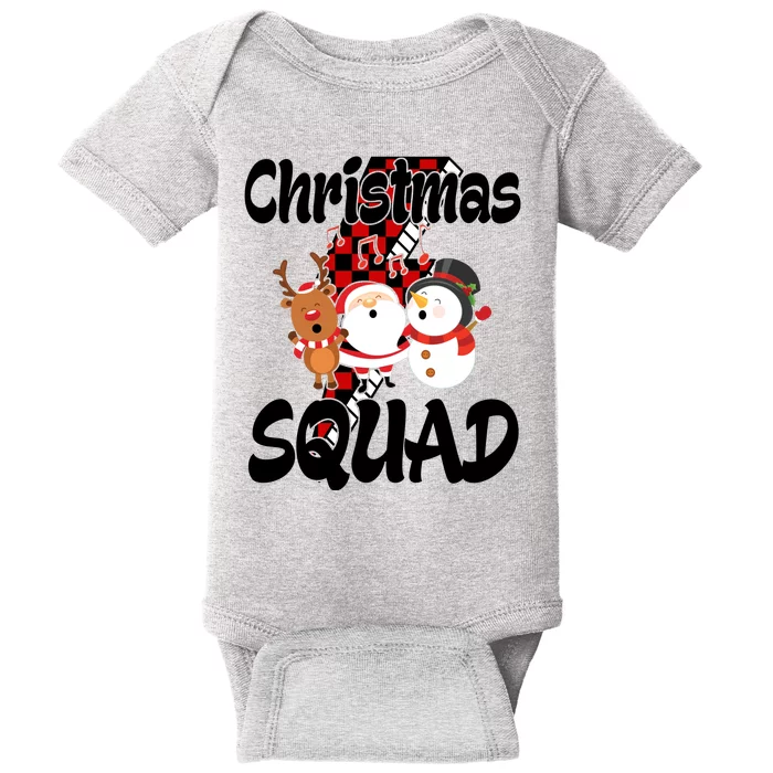 Christmas Squad Cute Holiday Musical Baby Bodysuit