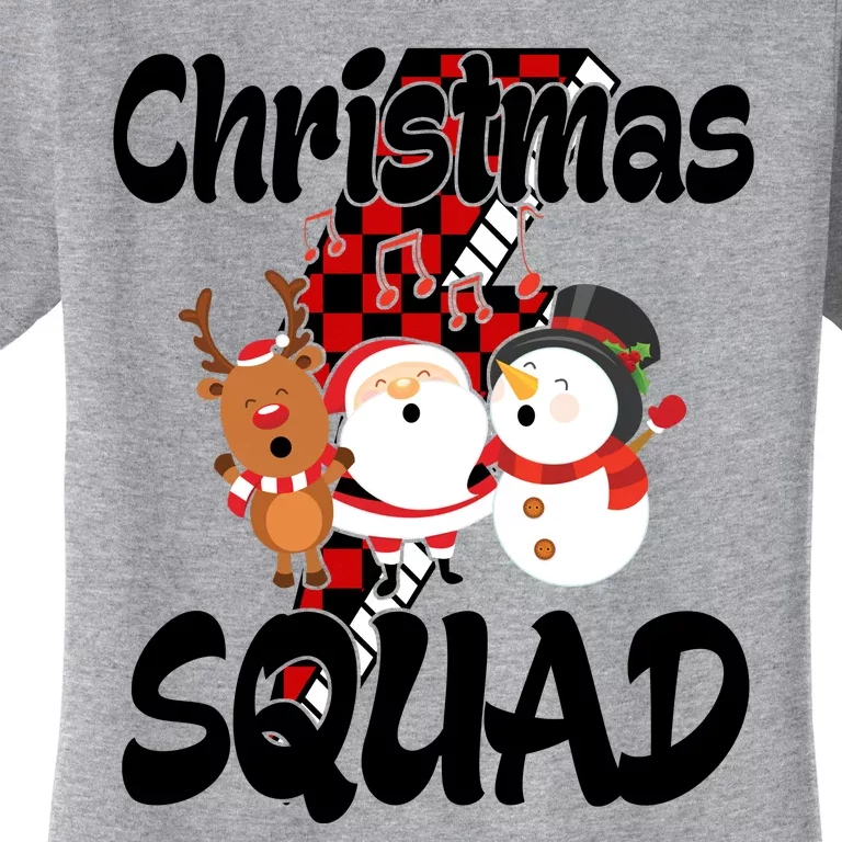 Christmas Squad Cute Holiday Musical Women's T-Shirt