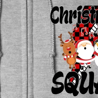 Christmas Squad Cute Holiday Musical Full Zip Hoodie