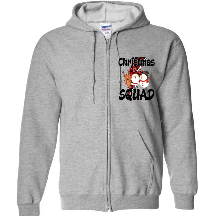 Christmas Squad Cute Holiday Musical Full Zip Hoodie