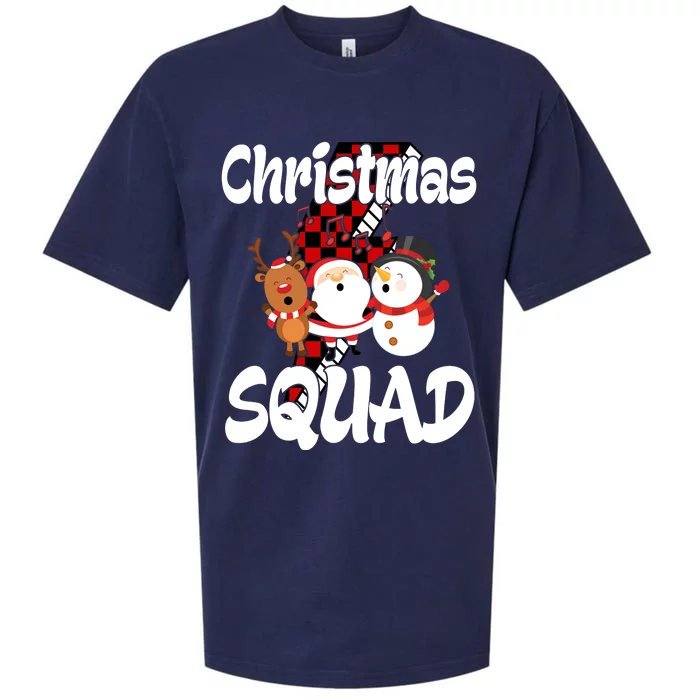 Christmas Squad Cute Holiday Musical Sueded Cloud Jersey T-Shirt