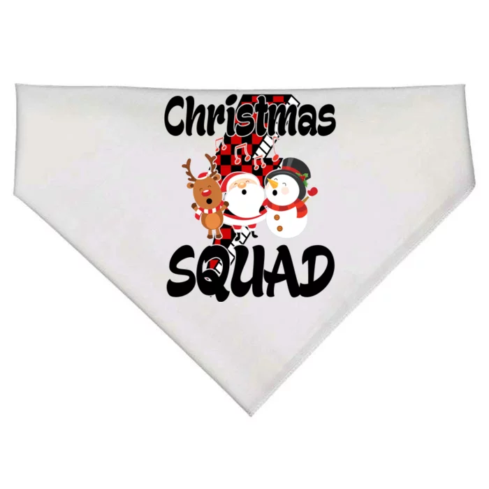 Christmas Squad Cute Holiday Musical USA-Made Doggie Bandana