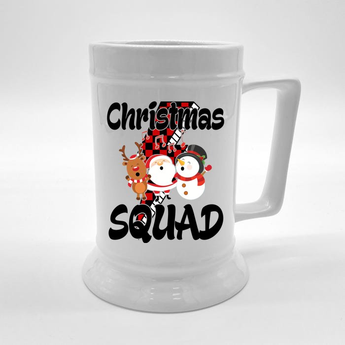 Christmas Squad Cute Holiday Musical Front & Back Beer Stein