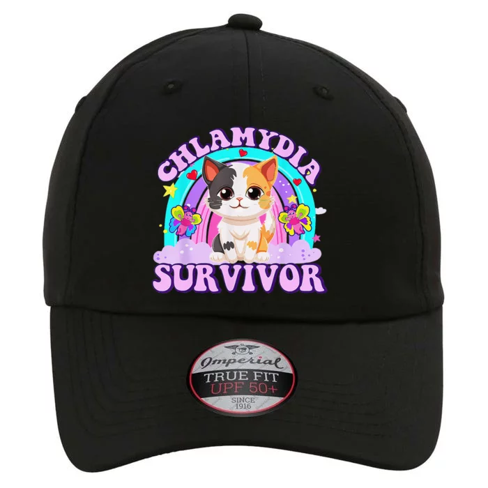 Chlamydia Survivor Cat Rainbow Gift The Original Performance Cap